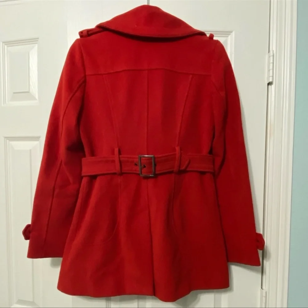BCBG MaxAzria Finn Red Peacoat - Picture 2 of 6
